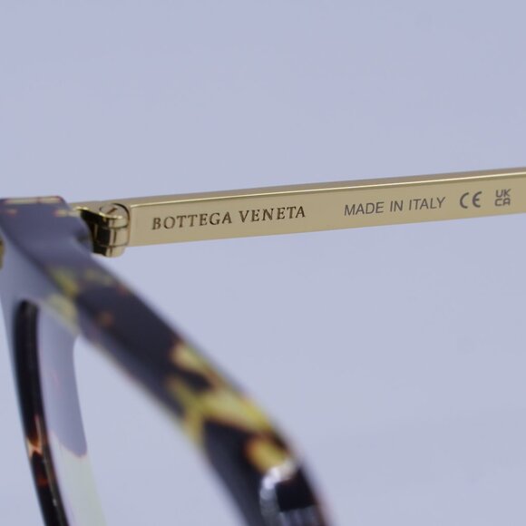 Bottega Veneta BV1009O 003 Eyeglasses Havana/Gold 54mm Square Frame - Picture 8 of 10